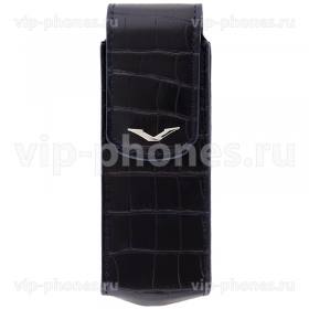 Кожаный чехол для Vertu Signature S Design Alligator Silver
